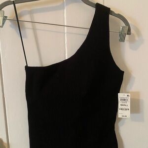 Bar III Elegant Black One-Shoulder Dress